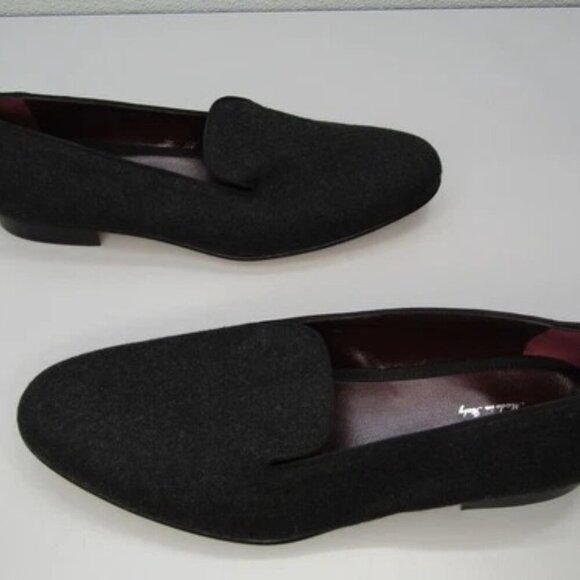 NEW RALOH LAUREN Alonzo Wool Flannel Slipper Slip On Dress Shoe Gray Size 12 - Picture 10 of 10